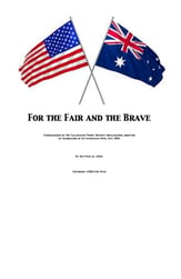 For the Fair and the Brave Concert Band sheet music cover